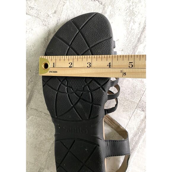 Sanita Cadence Black Leather Platform Sandals Women's Comfortable Shoe 42 (10.5) - Picture 12 of 13